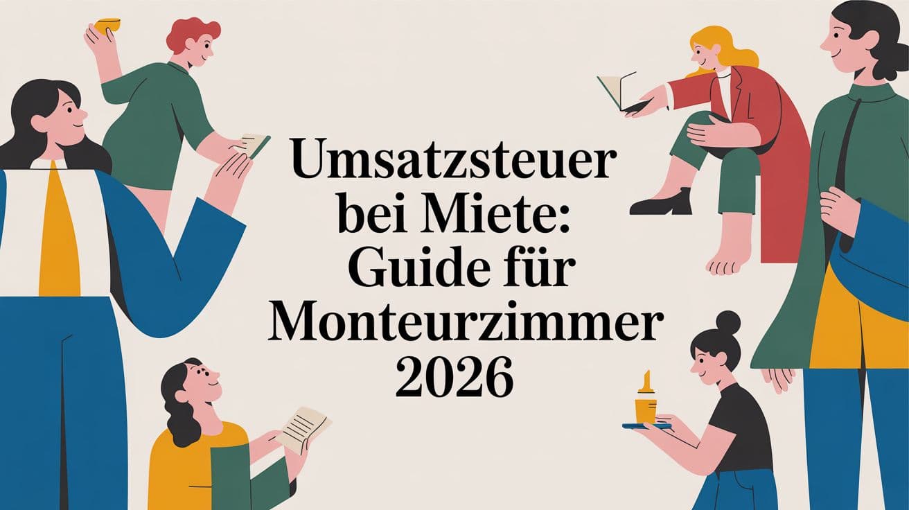Umsatzsteuer bei Miete: Guide für Monteurzimmer 2026