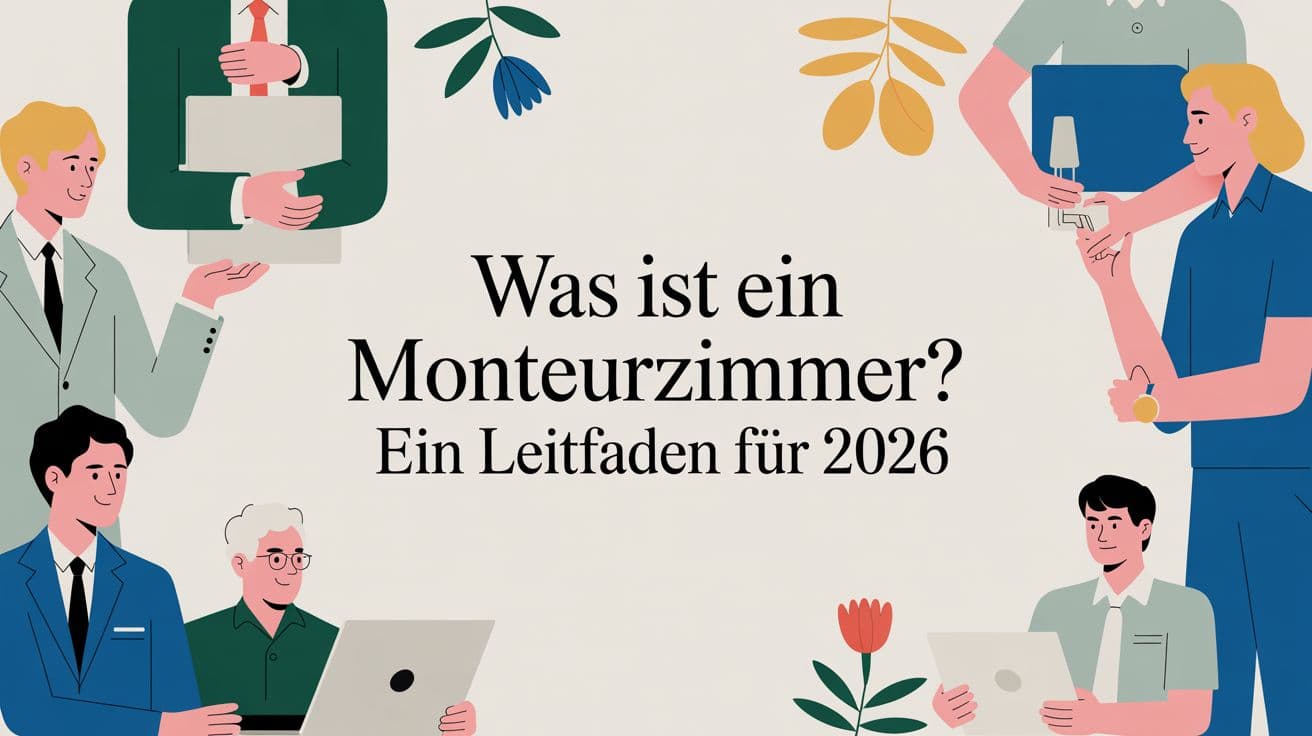 Was ist ein Monteurzimmer? Ein Leitfaden für 2026